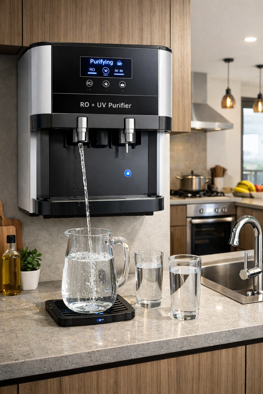 RO and UV water purifier dispenser for apartment use in Sri Lanka