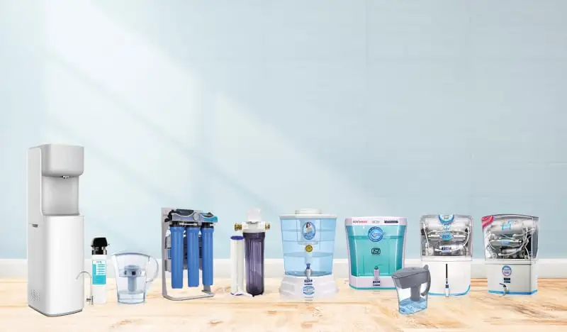 PureHydro and KENT purifiers side by side